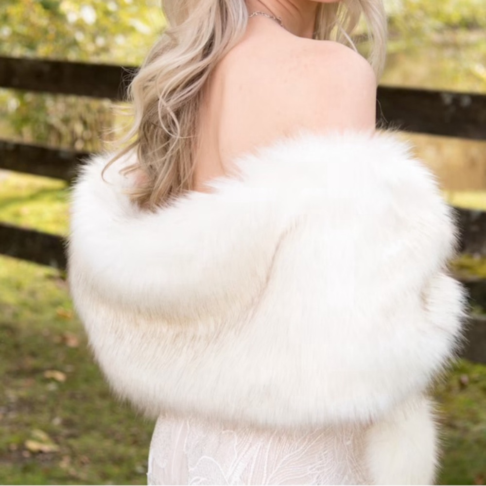 White Wedding Shawl
